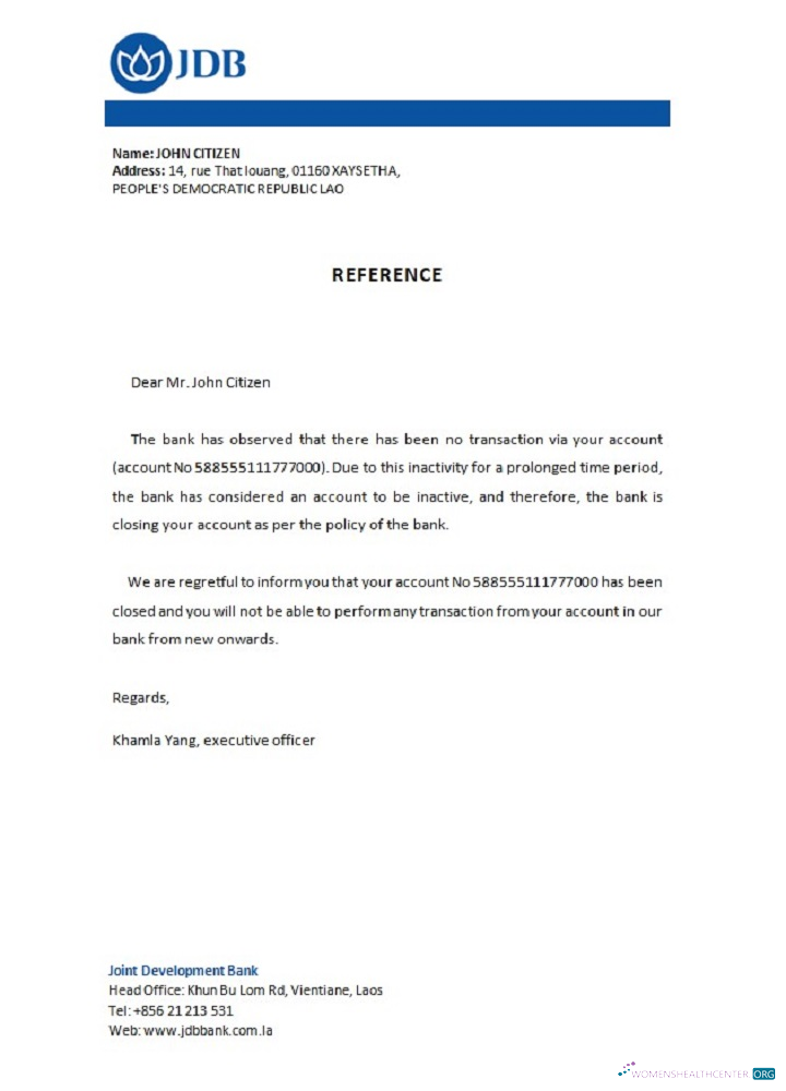 Download Laos Joint Development Bank closure reference Photoshop template